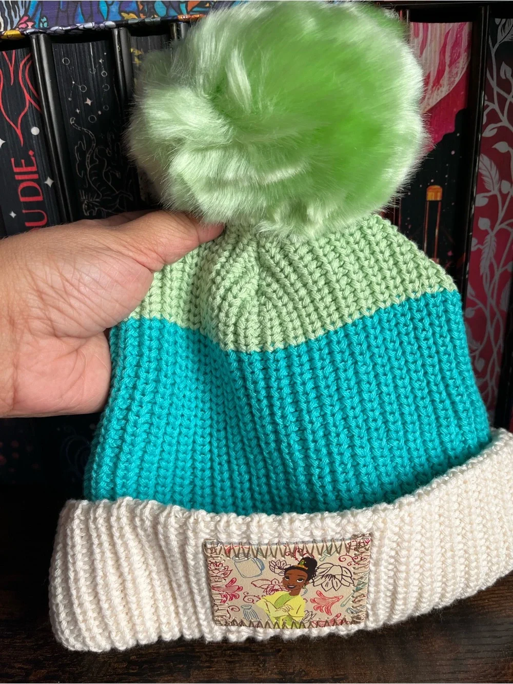 Disney Parks Love Your Melon Tiana Beanie Hat Puff Puff